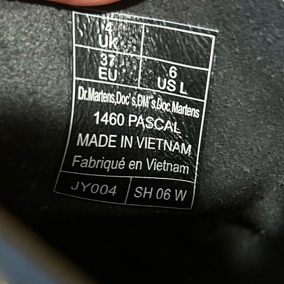Dr. Martens 1460 Pascal Black Floral Mash Up Boots Size 6 RARE - Picture 12 of 14